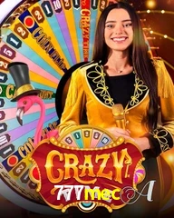 Crazy Time live game no 777mec cassino com entretenimento ao vivo para jogadores do Brasil