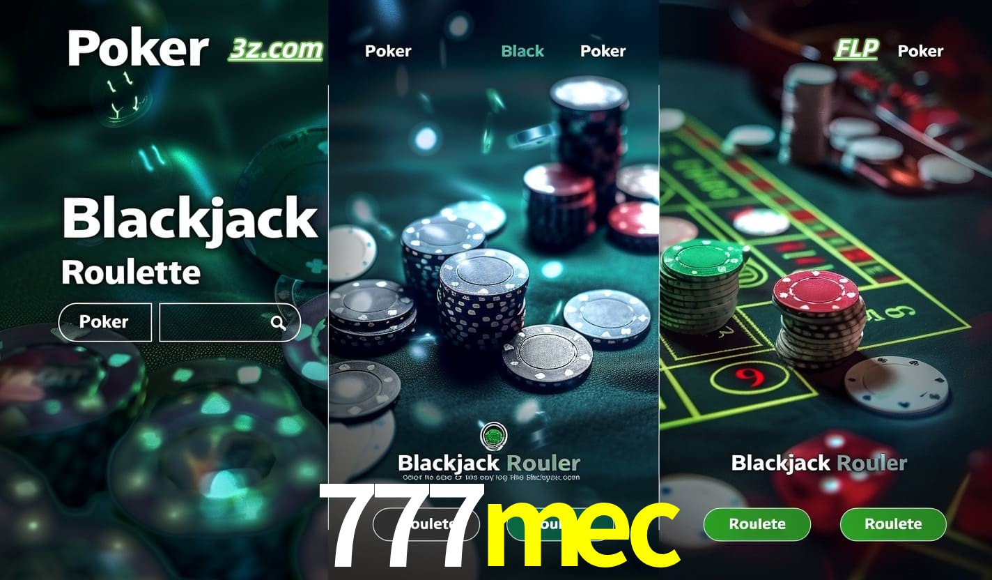 Cassino online 777mec com Poker, Blackjack e Roleta ao vivo para jogadores do Brasil